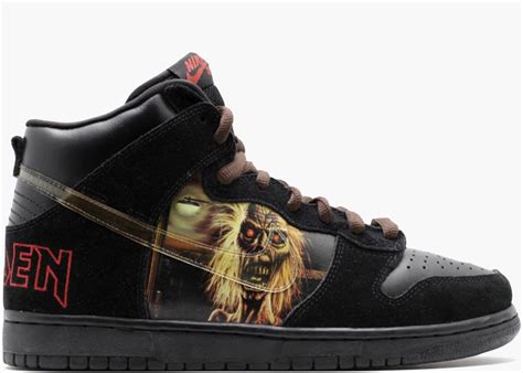 iron maiden nike dunks|sb dunk high Iron Maiden shoes.